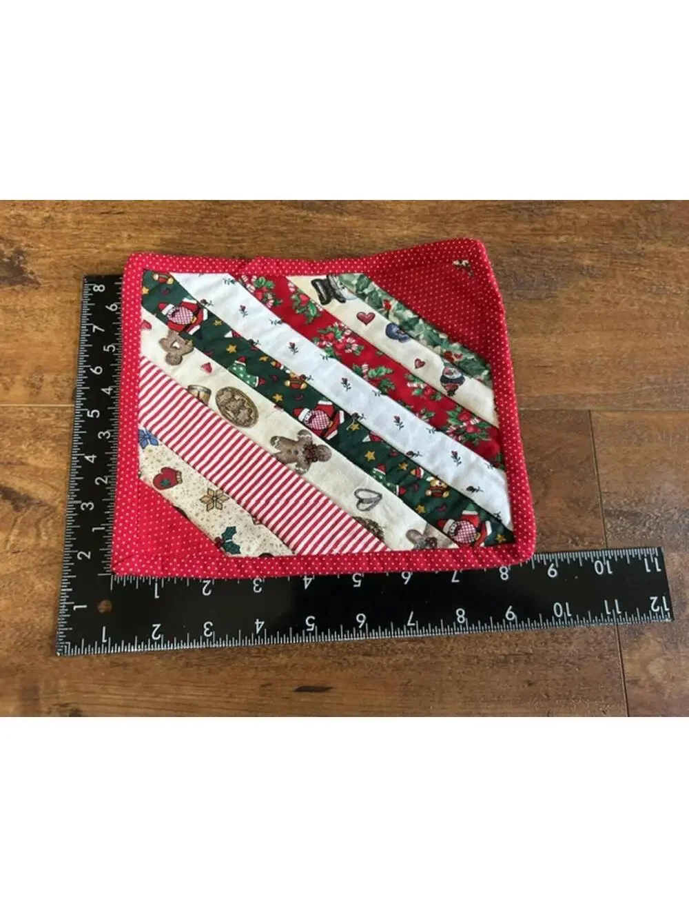 Set of 3 Handmade Christmas Quilted Pot Holders